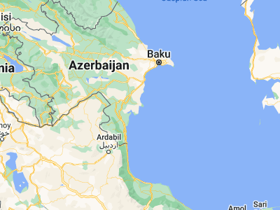 Map showing location of Neftçala (39.37417, 49.24722)