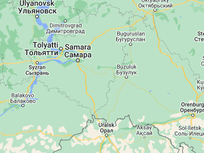 Map showing location of Neftegorsk (52.802, 51.166)