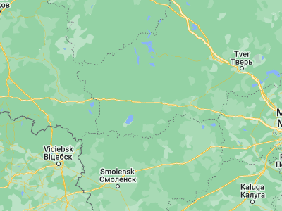 Map showing location of Nelidovo (56.22107, 32.77738)