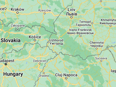 Map showing location of Nelipyno (48.56101, 23.03146)