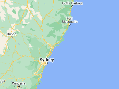 Map showing location of Nelson Bay (-32.72043, 152.14398)