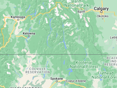 Map showing location of Nelson (49.49985, -117.28553)