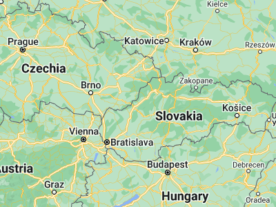 Map showing location of Nemšová (48.96702, 18.11892)