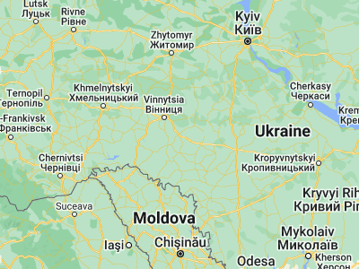 Map showing location of Nemyriv (48.97076, 28.83779)