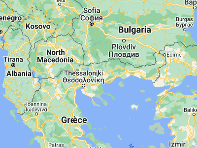 Map showing location of Néos Skopós (41.01667, 23.61667)