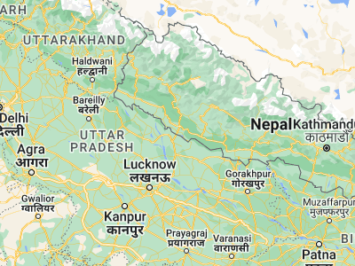 Map showing location of Nepalgunj (28.05, 81.61667)