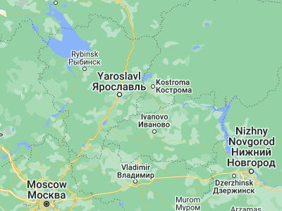 Map showing location of Nerekhta (57.45881, 40.57471)