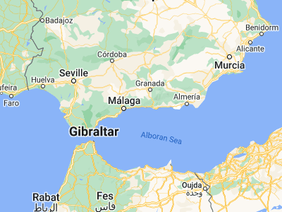 Map showing location of Nerja (36.75855, -3.88727)