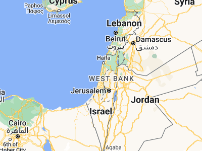 Map showing location of Netanya (32.33292, 34.85992)
