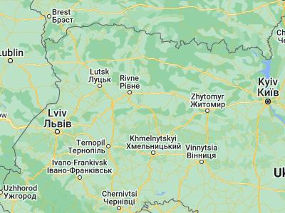 Map showing location of Netishyn (50.34004, 26.64171)