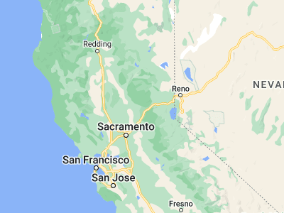 Map showing location of Nevada City (39.26156, -121.01606)