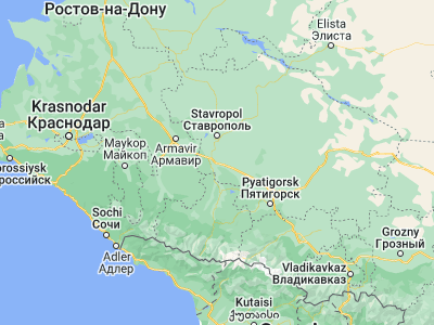 Map showing location of Nevinnomyssk (44.6333, 41.9444)