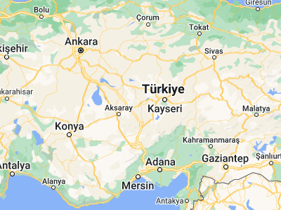 Map showing location of Nevşehir (38.625, 34.71222)