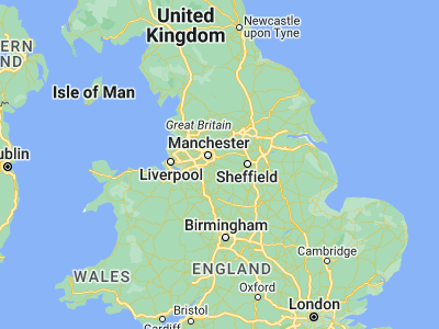 Map showing location of New Mills (53.36592, -1.99986)