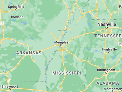 Map showing location of New South Memphis (35.08676, -90.05676)