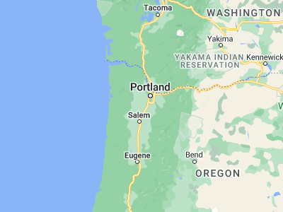 Map showing location of Newberg (45.30012, -122.97316)