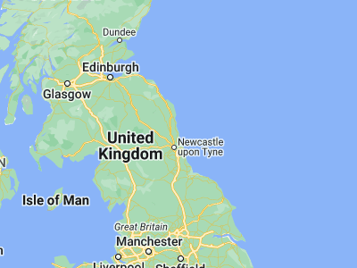 Map showing location of Newbiggin-by-the-Sea (55.18532, -1.51469)