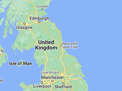 Map showing location of Newcastle upon Tyne (54.97328, -1.61396)
