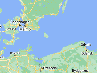 Map showing location of Nexø (55.06067, 15.13058)