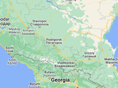 Map showing location of Nezlobnaya (44.11806, 43.40278)