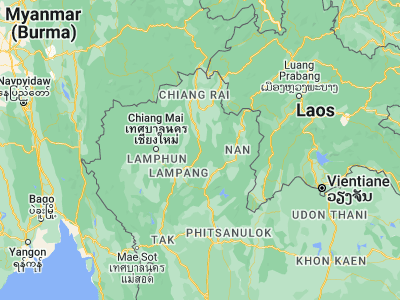 Map showing location of Ngao (18.75678, 99.97814)