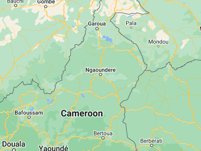 Map showing location of Ngaoundéré (7.31667, 13.58333)