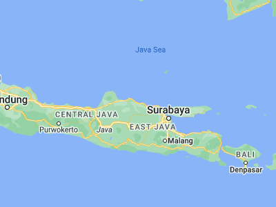 Map showing location of Ngembak (-6.78, 111.7677)