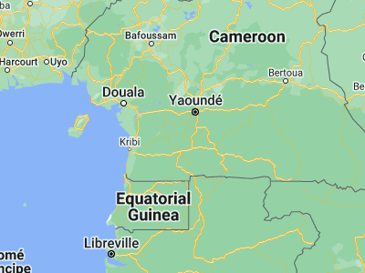 Map showing location of Ngomedzap (3.25, 11.2)