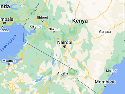 Map showing location of Ngong (-1.36175, 36.6566)