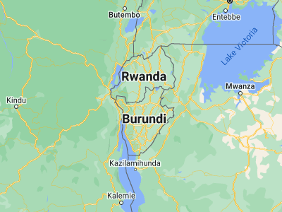 Map showing location of Ngozi (-2.9075, 29.8306)