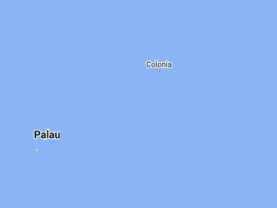 Map showing location of Ngulu (8.45, 137.484)