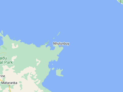 Map showing location of Nhulunbuy (-12.18652, 136.78201)