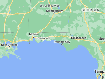 Map showing location of Niceville (30.51686, -86.48217)