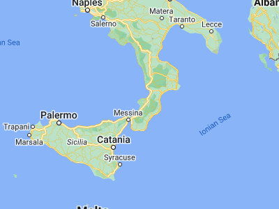 Map showing location of Nicotera (38.55458, 15.9367)