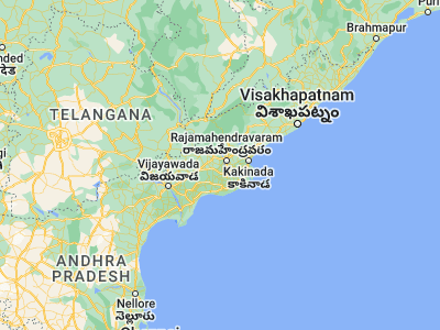 Map showing location of Nidadavole (16.91667, 81.66667)
