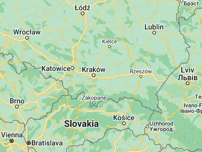 Map showing location of Niepołomice (50.04066, 20.22257)
