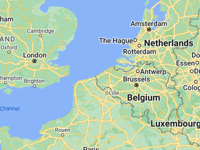 Map showing location of Nieuwpoort (51.13008, 2.75134)