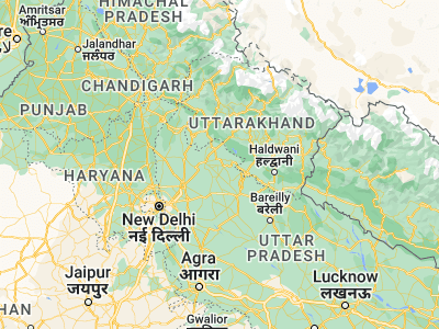 Map showing location of Nihtaur (29.32396, 78.38673)