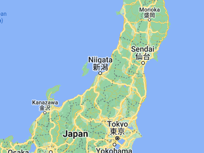 Map showing location of Niitsu (37.8, 139.11667)