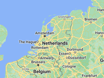 Map showing location of Nijkerk (52.22, 5.48611)