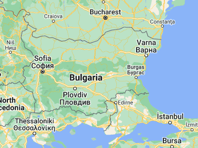 Map showing location of Nikolaevo (42.63333, 25.8)