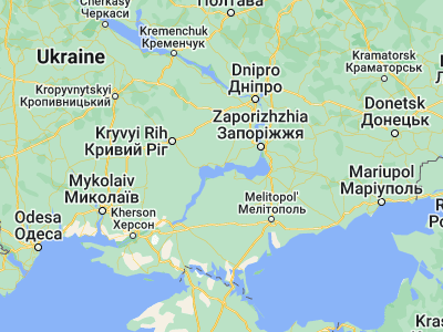 Map showing location of Nikopol’ (47.57119, 34.39637)