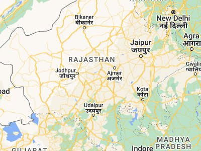 Map showing location of Nimbāj (26.15006, 74.00152)