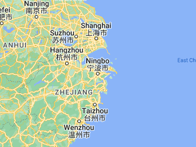 Map showing location of Ningbo (29.87819, 121.54945)