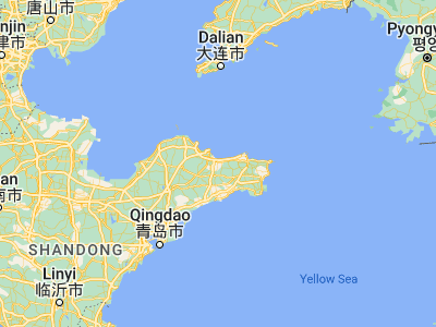 Map showing location of Ninghai (37.38333, 121.58333)