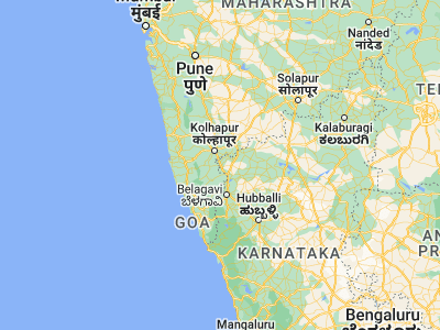 Map showing location of Nipāni (16.4, 74.38333)