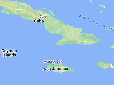 Map showing location of Niquero (20.04306, -77.58278)