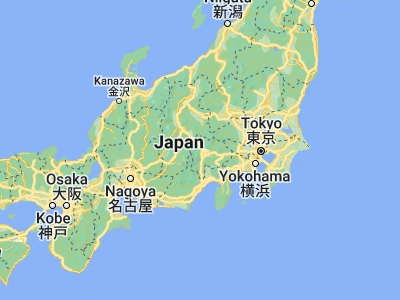 Map showing location of Nirasaki (35.7, 138.45)
