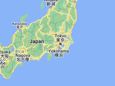 Map showing location of Nishi-Tokyo (35.72526, 139.5383)