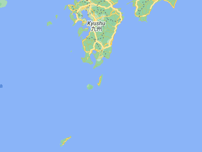Map showing location of Nishinoomote (30.73333, 131)